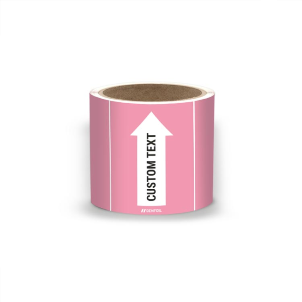 SIS Rörmärke för massor och suspensioner - Ljusröd, flera varianter + kan anpassas