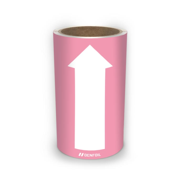 SIS Rörmärke för massor och suspensioner - Ljusröd, flera varianter + kan anpassas