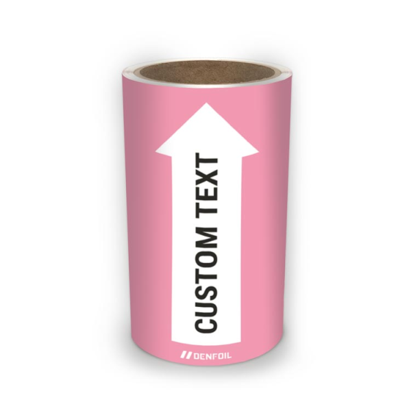 SIS Rörmärke för massor och suspensioner - Ljusröd, flera varianter + kan anpassas