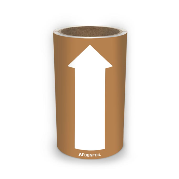 SIS Rörmärke för Övriga gaser - Ljusbrun, flera varianter + kan anpassas