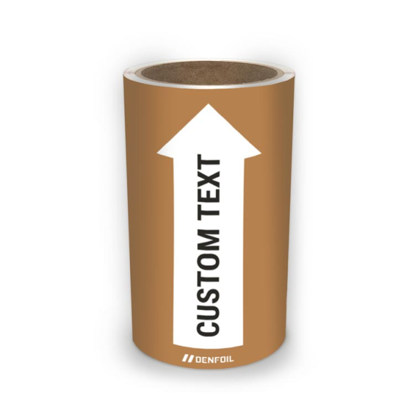 SIS Rörmärke för Övriga gaser - Ljusbrun, flera varianter + kan anpassas