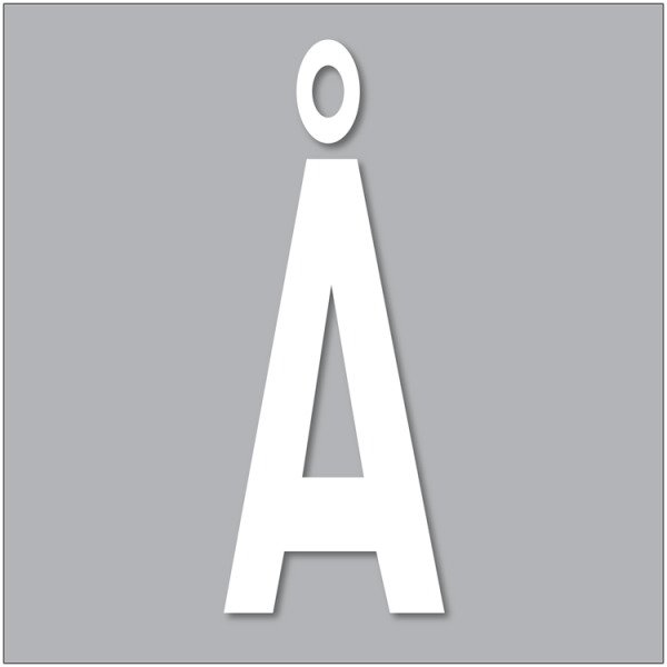 PREMARK Bokstav Å - Termoplastisk vägmarkering