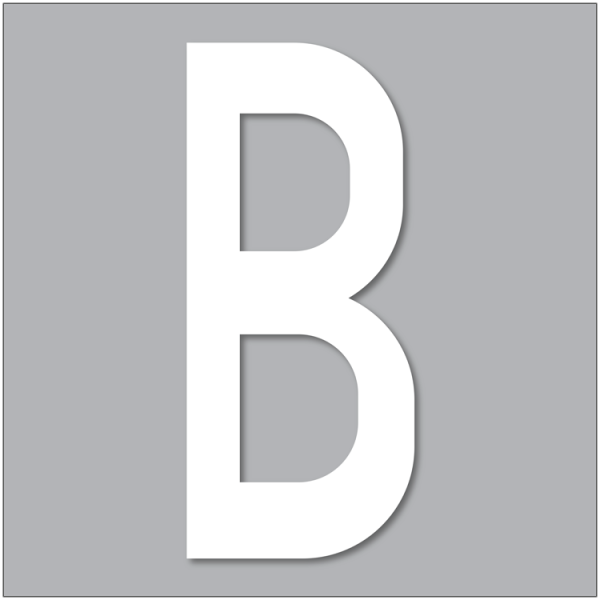 PREMARK Bokstav B - Termoplastisk vägmarkering