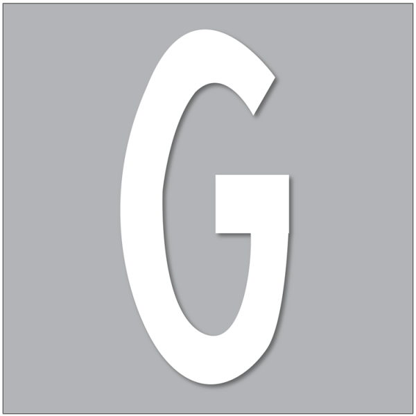 PREMARK Bokstav G – Termoplastisk vägmarkering