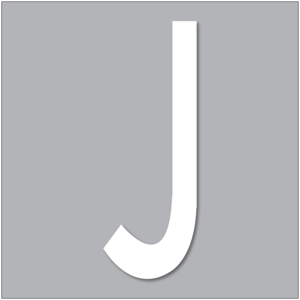 PREMARK Bokstav J - Termoplastisk vägmarkering