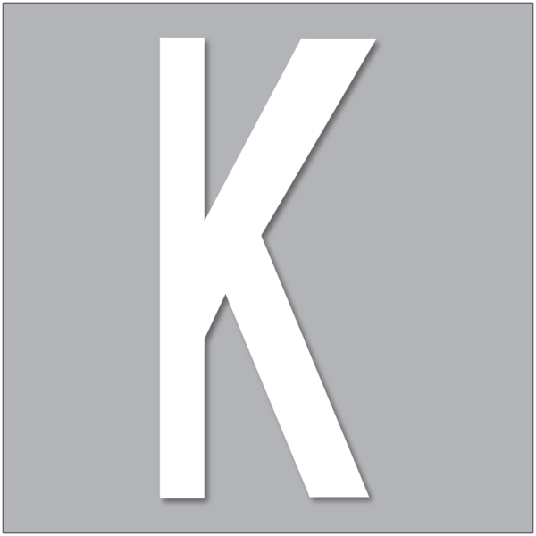 PREMARK Bokstav K - Termoplastisk vägmarkering