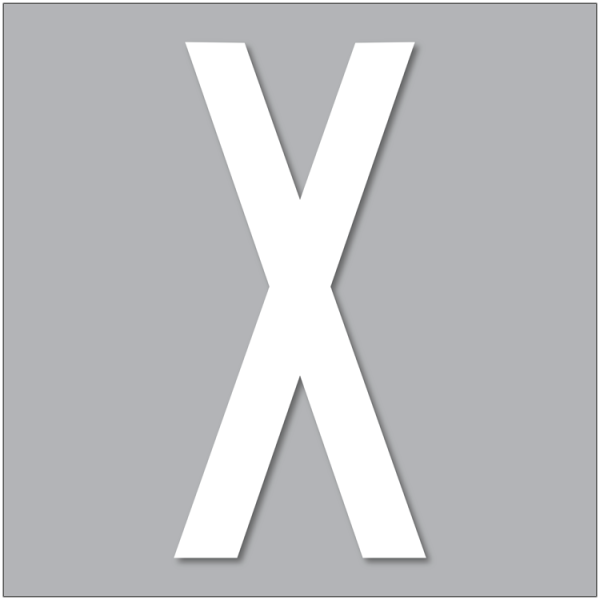 PREMARK Bokstav X - Termoplastisk vägmarkering