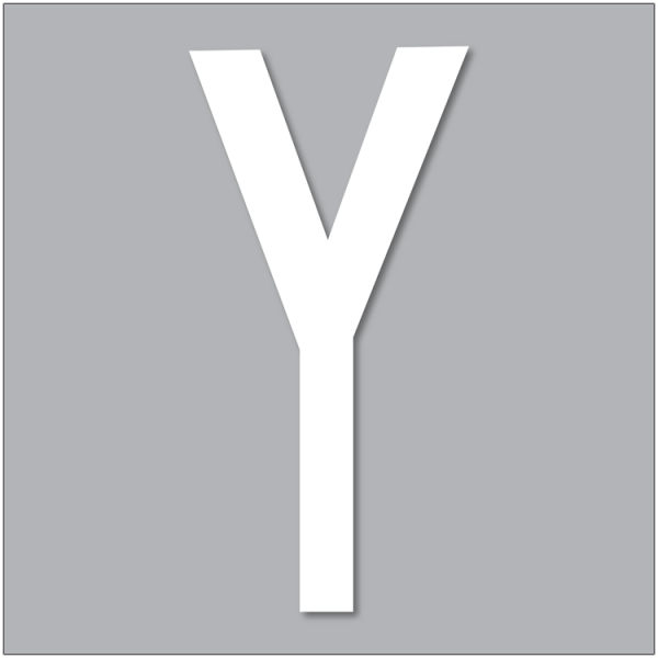 PREMARK Bokstav Y - Termoplastisk vägmarkering