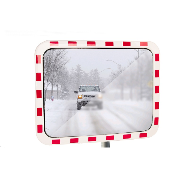 Rektangulär trafikspegel i akryl, flera storlekar