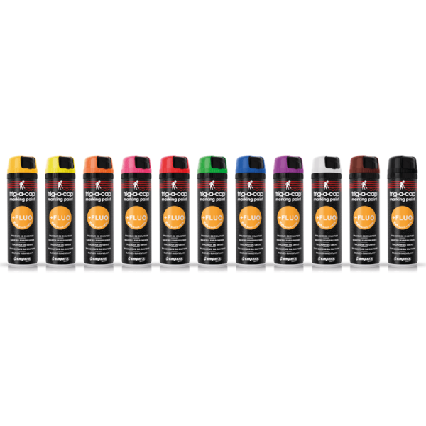 AMPERE Trig-a-Cap - 650 ml Markeringsspray för utomhusmarkering.