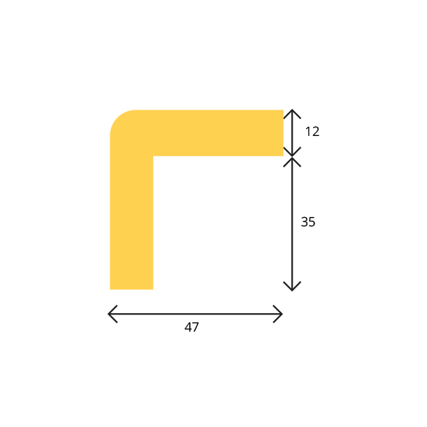 Hörnskydd Profil H – flera längder