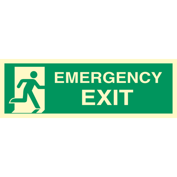 Emergency exit right - IMO Direction sign