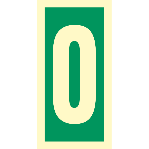 Number 0 - IMO Direction sign - IMPA 334200
