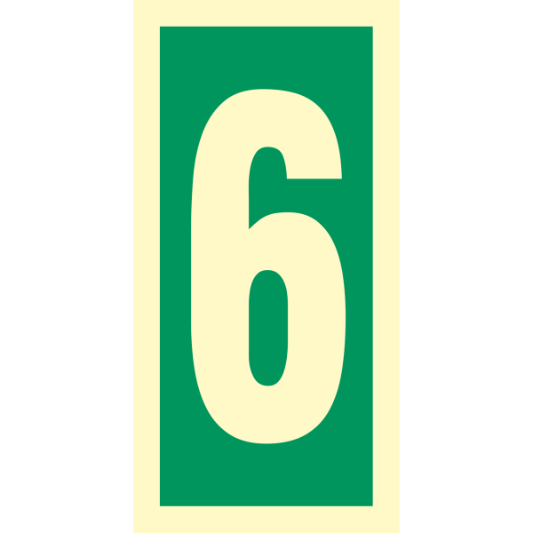 Number 6 - IMO Direction sign - IMPA 334206