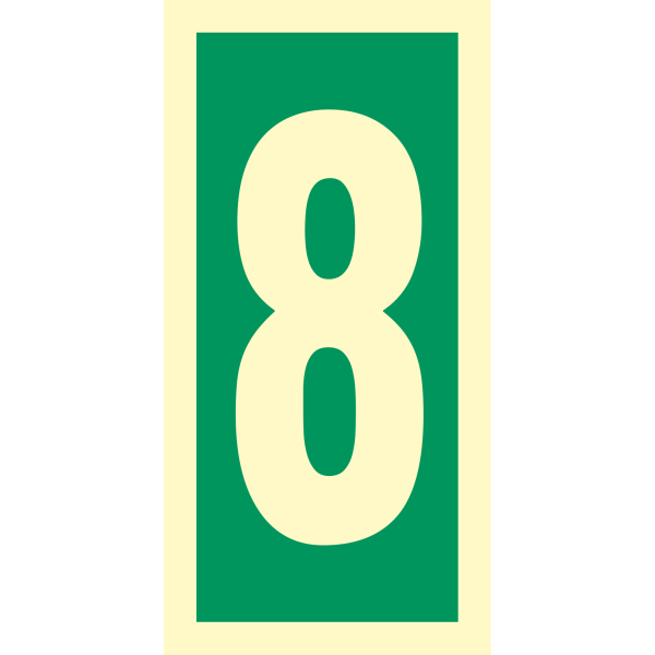 Number 8 - IMO Direction sign - IMPA 334208