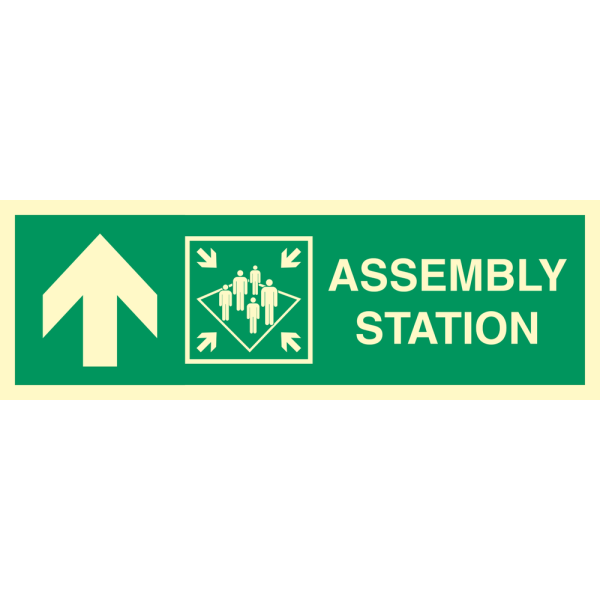 Assembly station arrow up - IMO Direction sign