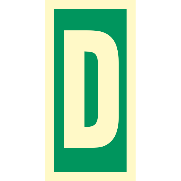 Character D - IMO Direction sign - IMPA 334213