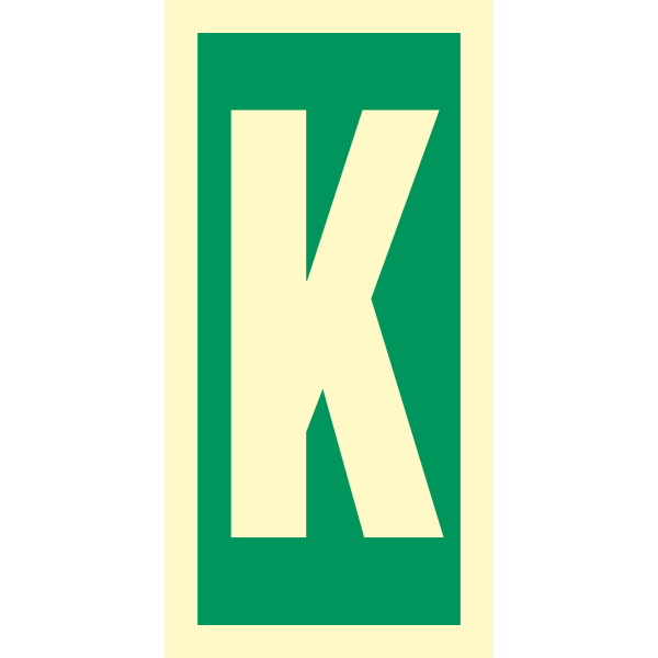 Direction sign  - Character K