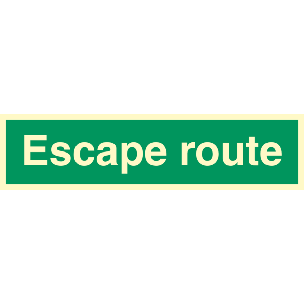 Escape route - IMO Direction sign - IMPA 334340