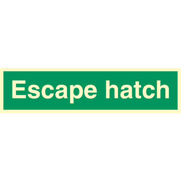 Escape hatch - IMO Direction sign - IMPA 334342