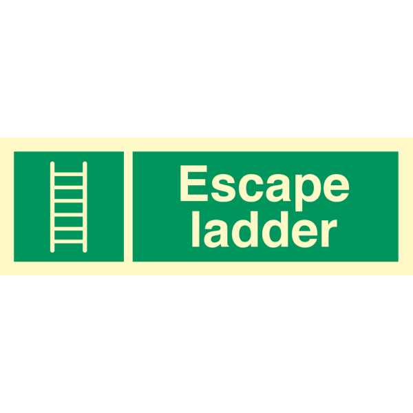 Escape ladder - IMO Emergency sign - IMPA 334188