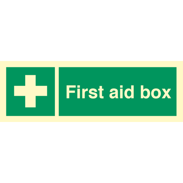First aid box - IMO Emergency sign