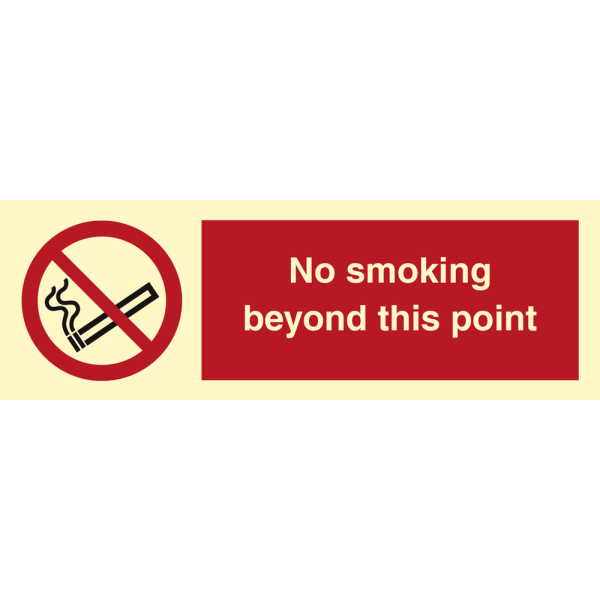 No smoking beyond this point - IMO Prohibition sign - IMPA 338533