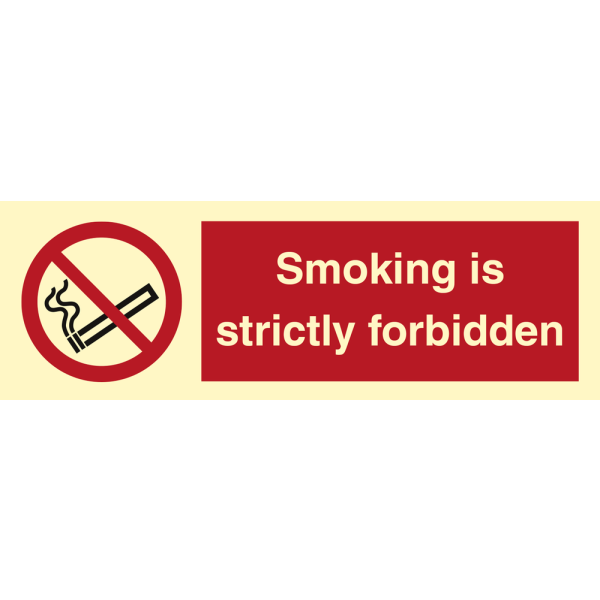 Smoking strictly forbidden - IMO Prohibition sign - IMPA 338531