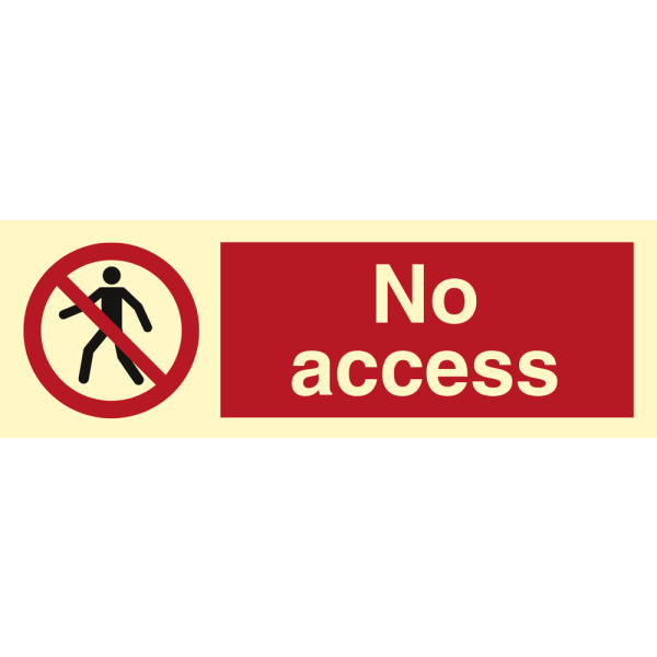Prohibition sign - No access 