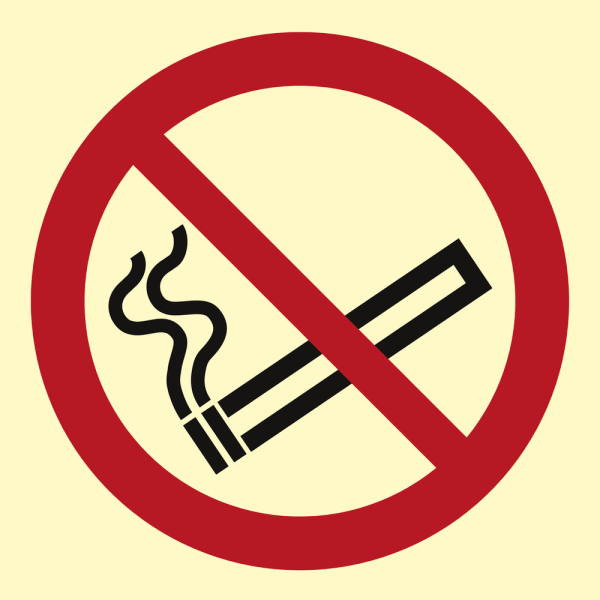 No smoking - IMO Prohibition sign - IMPA 338500