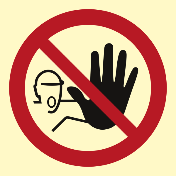 Prohibition sign - No exit 