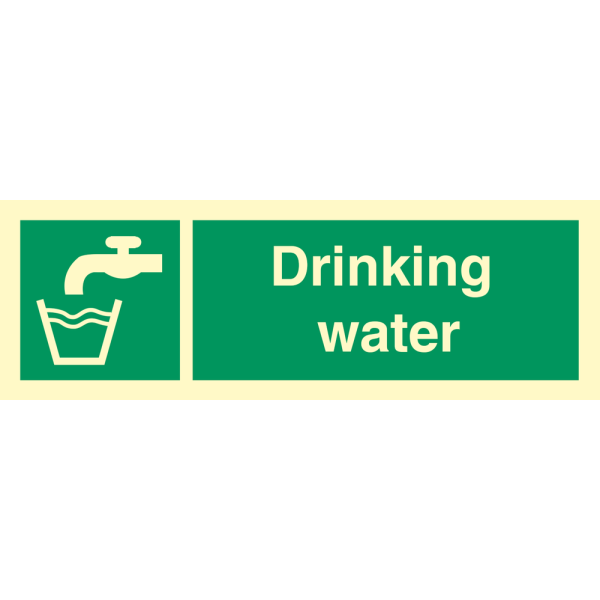 Drinking water - IMO Emergency sign - IMPA 334180