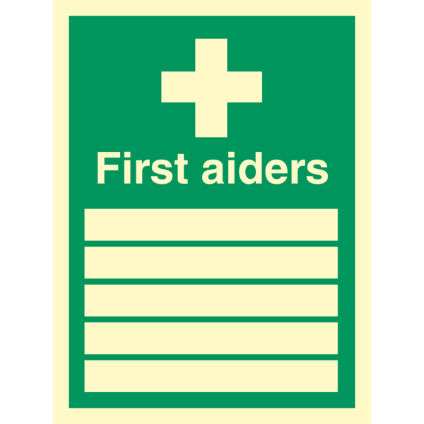 First aiders - IMO Emergency sign