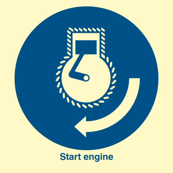 Start engine - IMO sign - IMPA 335102