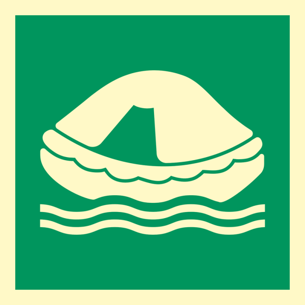 IMO sign - Liferaft 