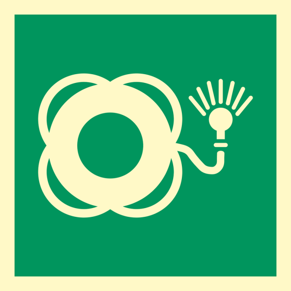IMO sign - Lifebuoy with light 