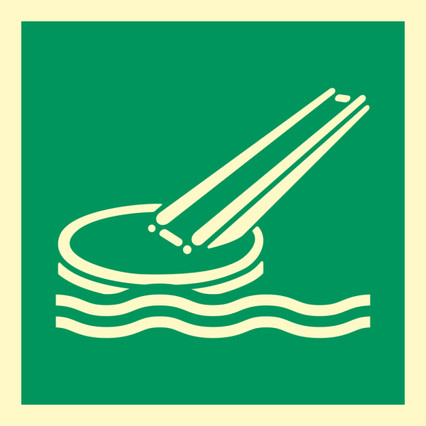 IMO sign - Evacuation slide 