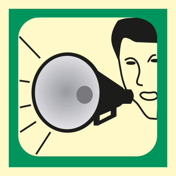 Megaphone - IMO sign