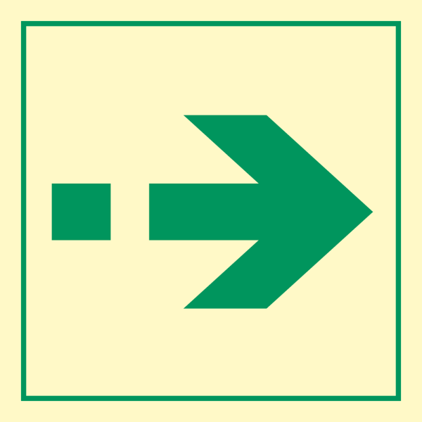 Secondary means of escape route - IMO sign - IMPA 336071