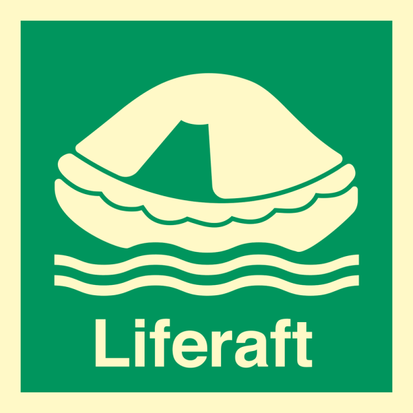 IMO sign - Liferaft 