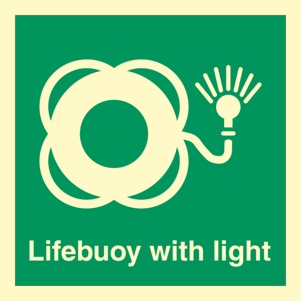 IMO sign - Lifebuoy with light 