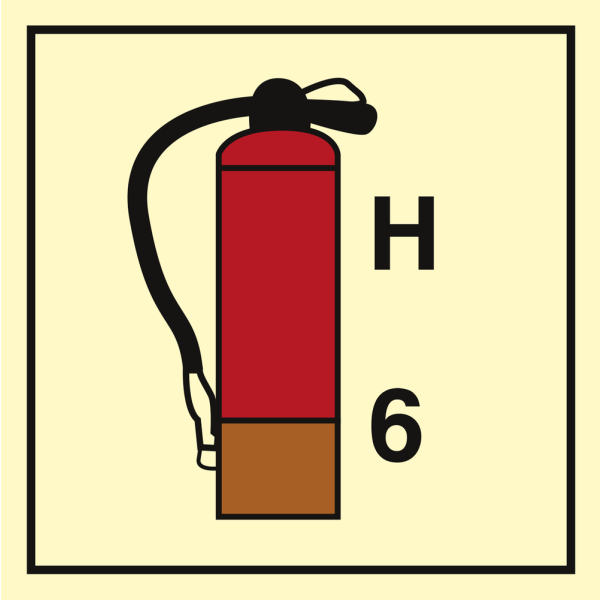 Halon Extinguishers 6 - IMO Fire Control sign