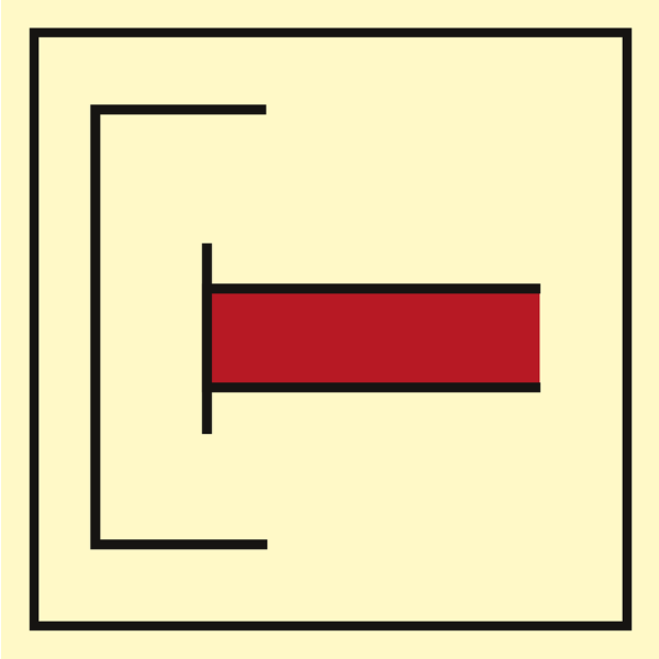 International shore cornection - IMO Fire Control sign - IMPA 336059