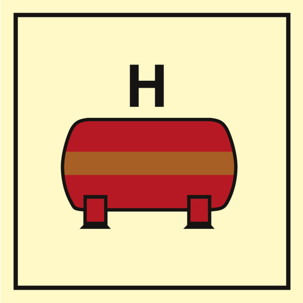 Fixed halon fire extinguishing installation - IMO Fire Control sign - IMPA 336822
