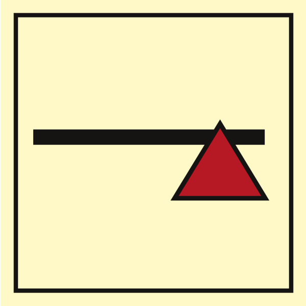 Fire axe - IMO Fire Control sign - IMPA 336026