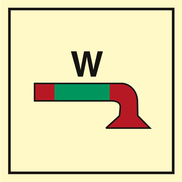 Water fog application - IMO Fire Control sign
