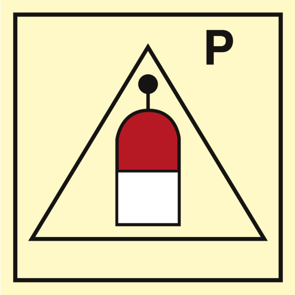 Remote release station for Powder - IMO Fire Control sign - IMPA 336812