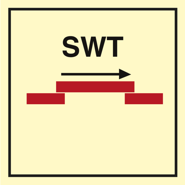 A class self closing semi-watertight sliding fire door - IMO Fire Control sign - IMPA 336774