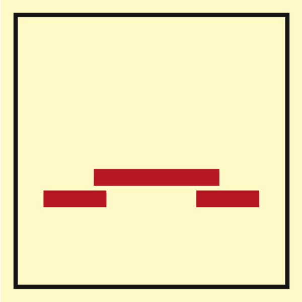 Fire control sign - A class fire door 