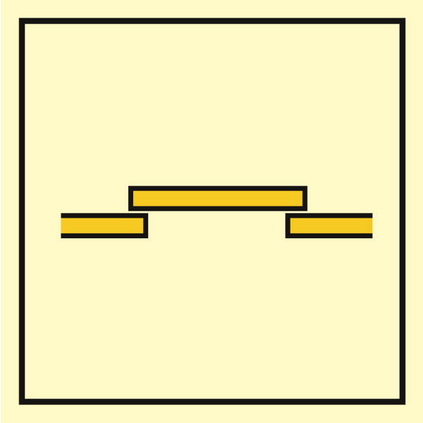 B class fire door - IMO Fire Control sign - IMPA 336769